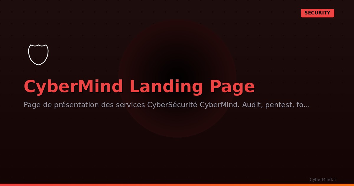 CyberMind Landing Page